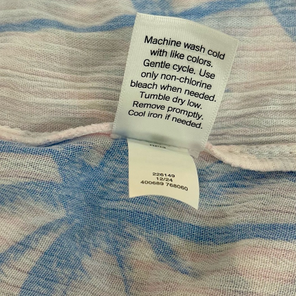 pajamas pjs Palm-Print Chemise nightgown Sleeveless size XL - Picture 14 of 16